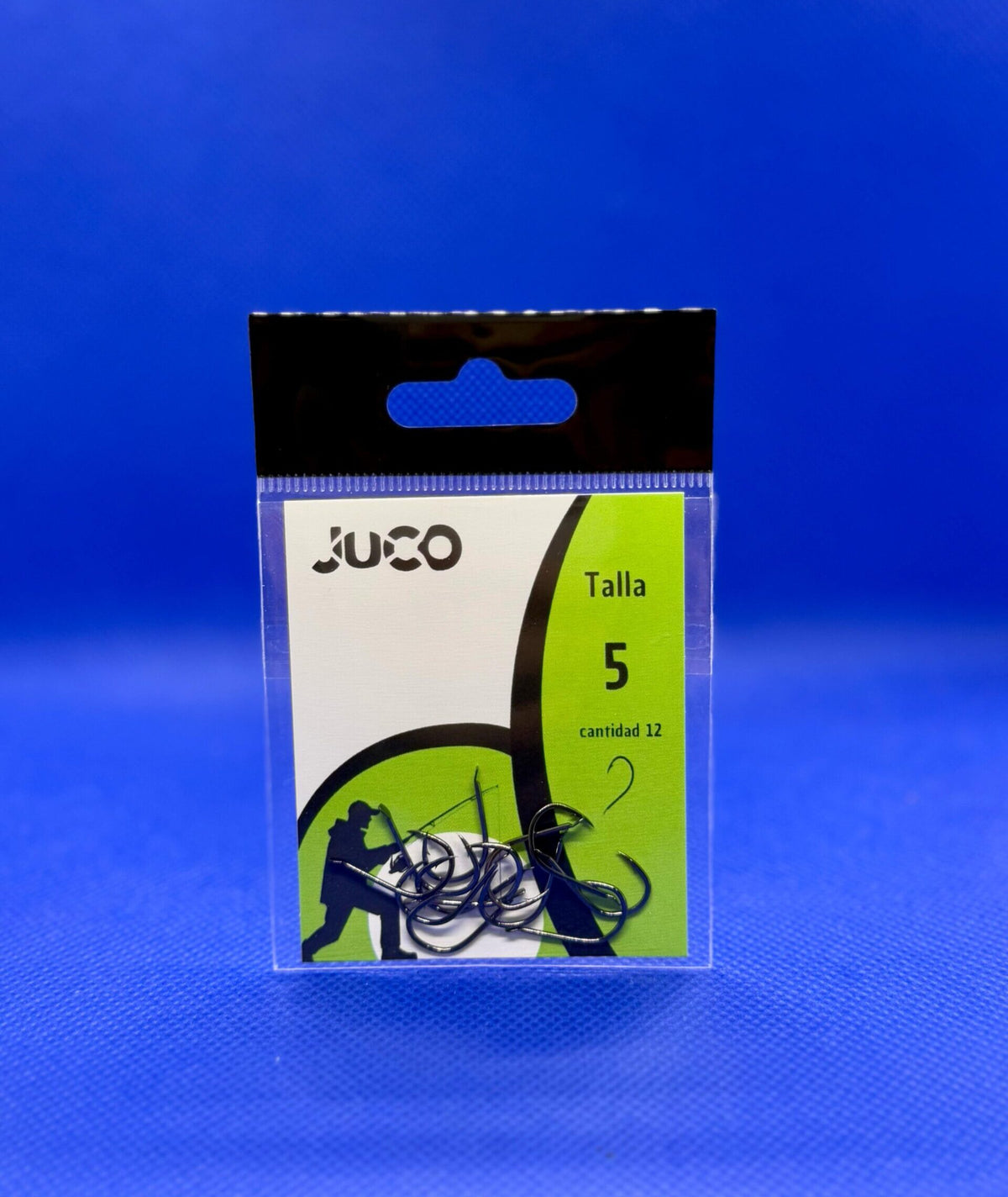 Anzuelos Curvos JUCO Talla 5 – Blister Verde (8 ud)