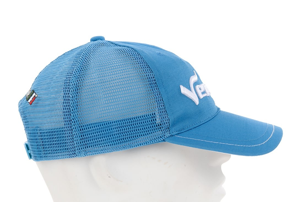 Gorra VERCELLI V-MESH azul - vista lateral derecha