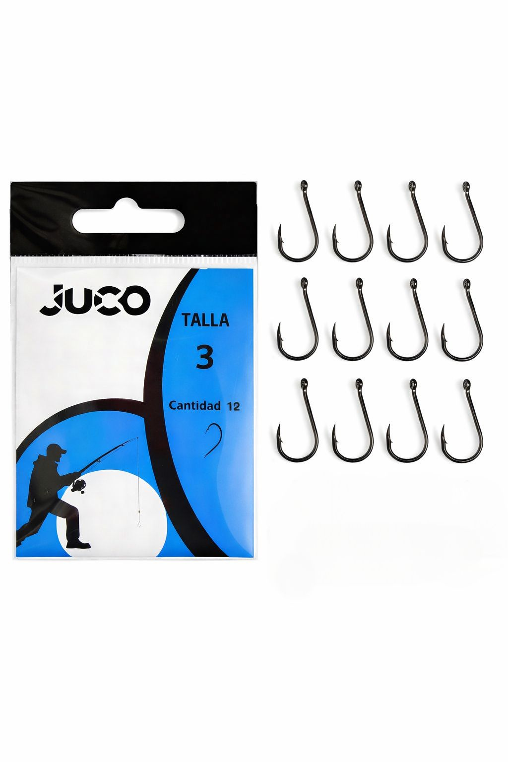 Anzuelos JUCO Talla 3 Pack 12 unidades para dorada y espáridos