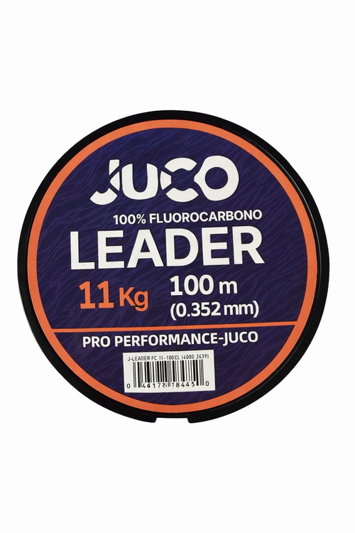 JUCO 100% Fluorocarbono Leader 100m 0.352mm 11Kg
