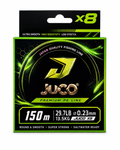 Trenzado JUCO Verde X8 0,23mm 150m 13,5kg Premium PE Line