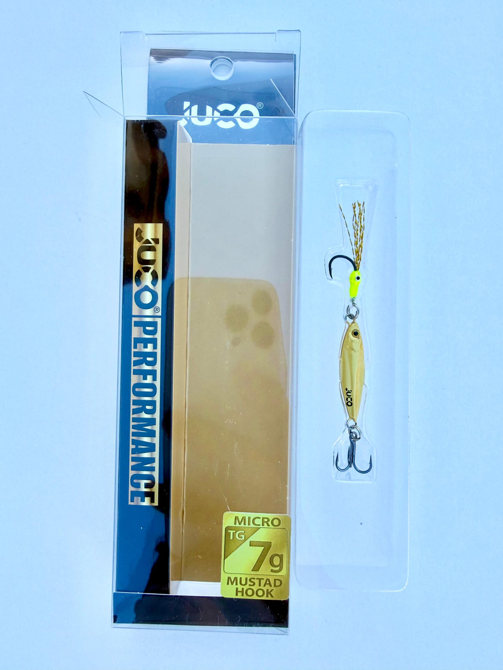 Jig de Tungsteno JUCO Oro 7g - packaging JUCO Performance