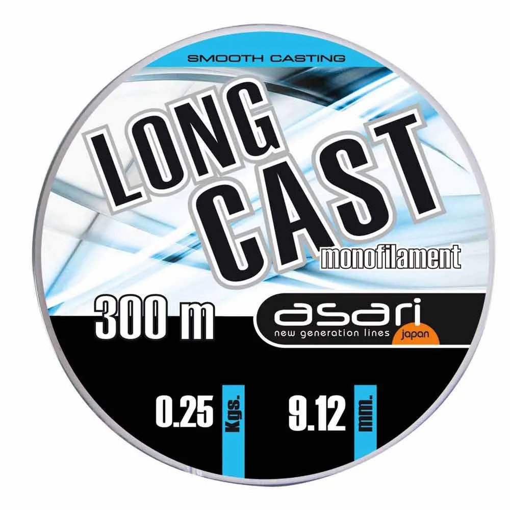 Monofilamento Asari Long Cast 300m - Bobina etiqueta
