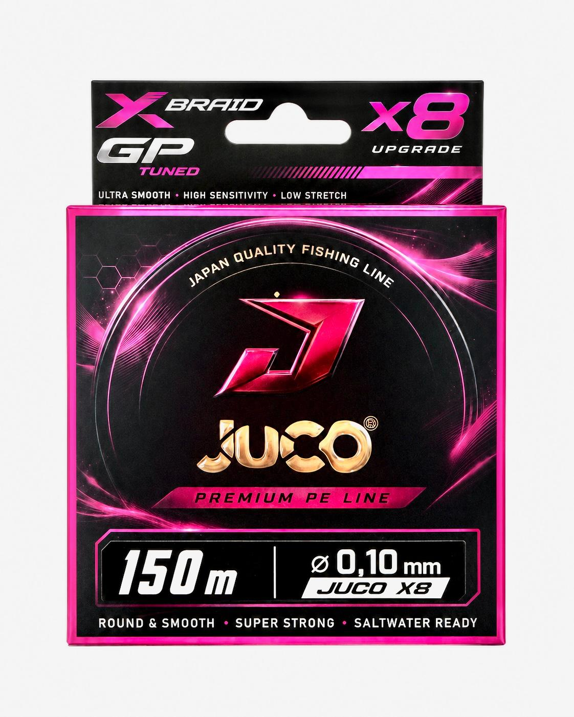JUCO X Braid GP Tuned X8 Upgrade 150m 0.10mm